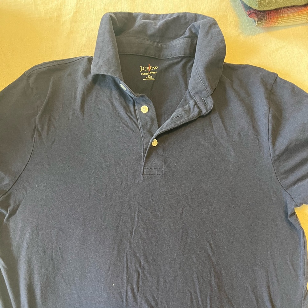 JCrew cotton sueded Jersey polo